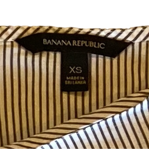 Banana Republic Blue & White Striped Blouse Top. Size XS Great Condition! - Picture 4 of 9